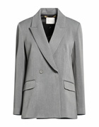 Manila Grace Womens Blazer in Grey