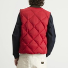 RRL Men's Down William Vest in Vintage Orange