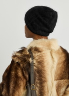 Lisa Yang Brushed Cashmere Beanie - Black - One Size
