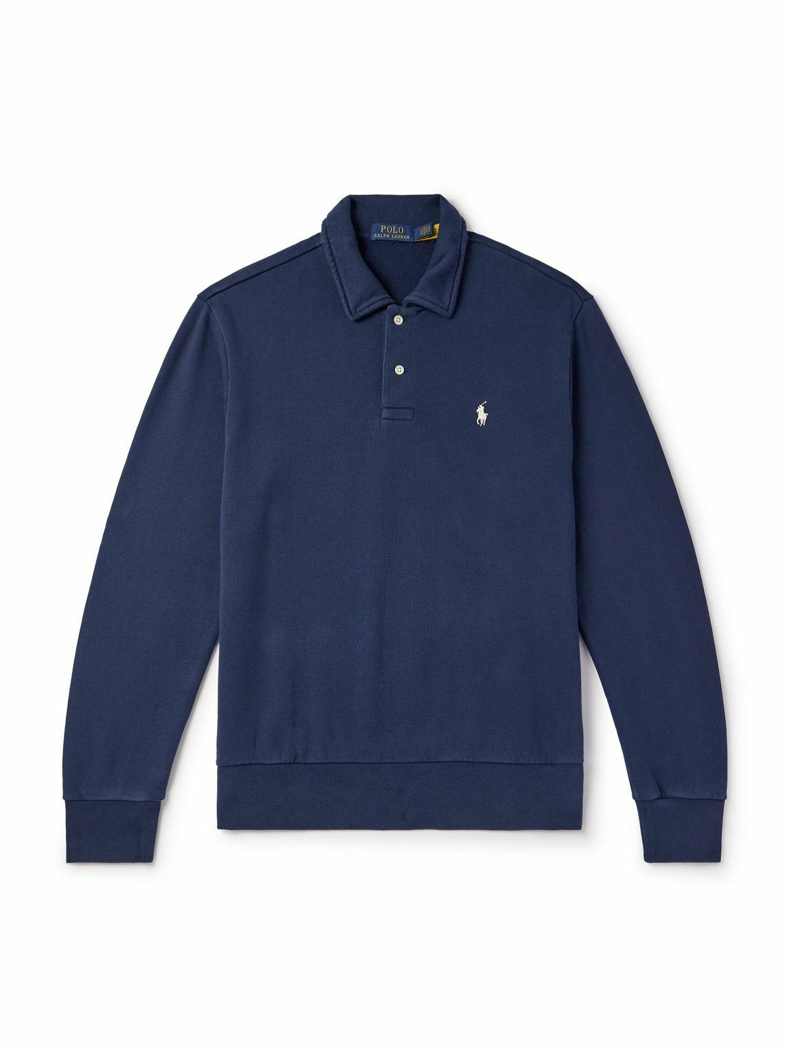 トップス Embroidery Polo Sweatshirt Polo Ralph Lauren - Logo-Embroidered Cotton-Jersey