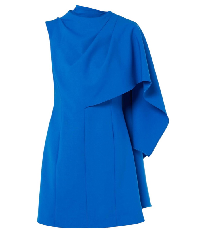 Photo: Oscar de la Renta Caped wool-blend minidress