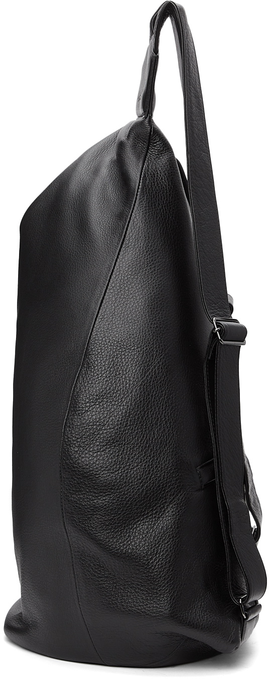 Yohji Yamamoto Black Large 'discord' Y Bag-Pack Backpack Yohji