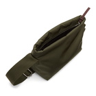 The Attico Khaki Medium Satin Trousse Bag