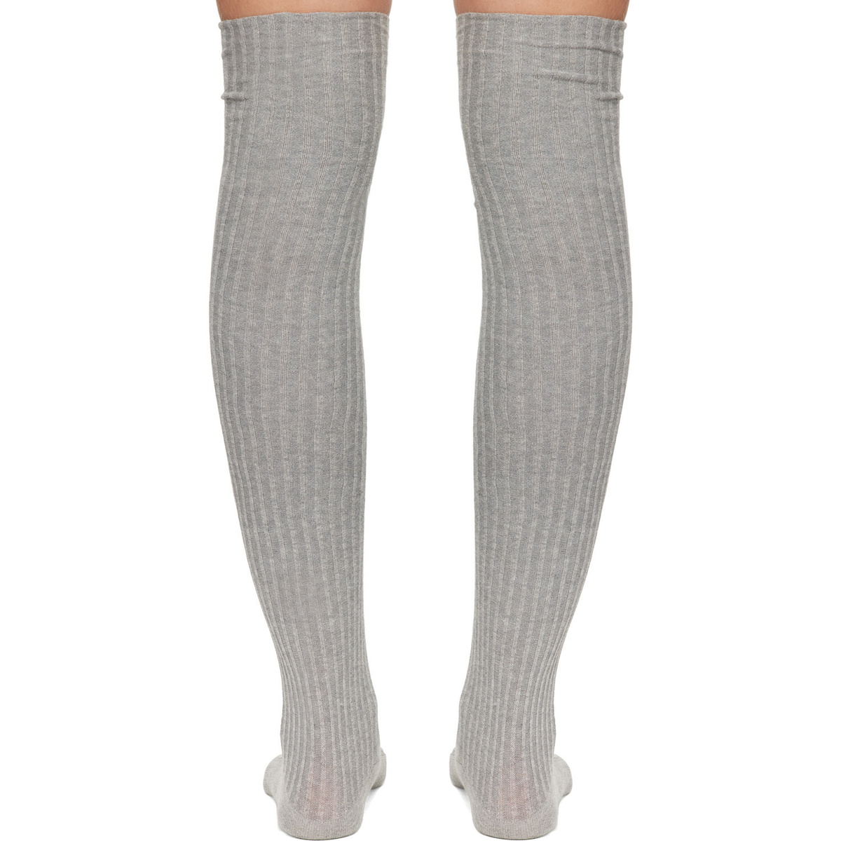 Baserange Gray Overknee Socks