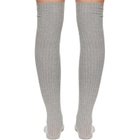 Baserange Gray Overknee Socks