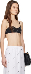 Rier Black Pop Flowers Bralette