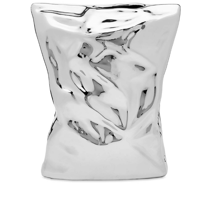 Photo: HKliving HK Living Bag of Crisps Vase in Silver