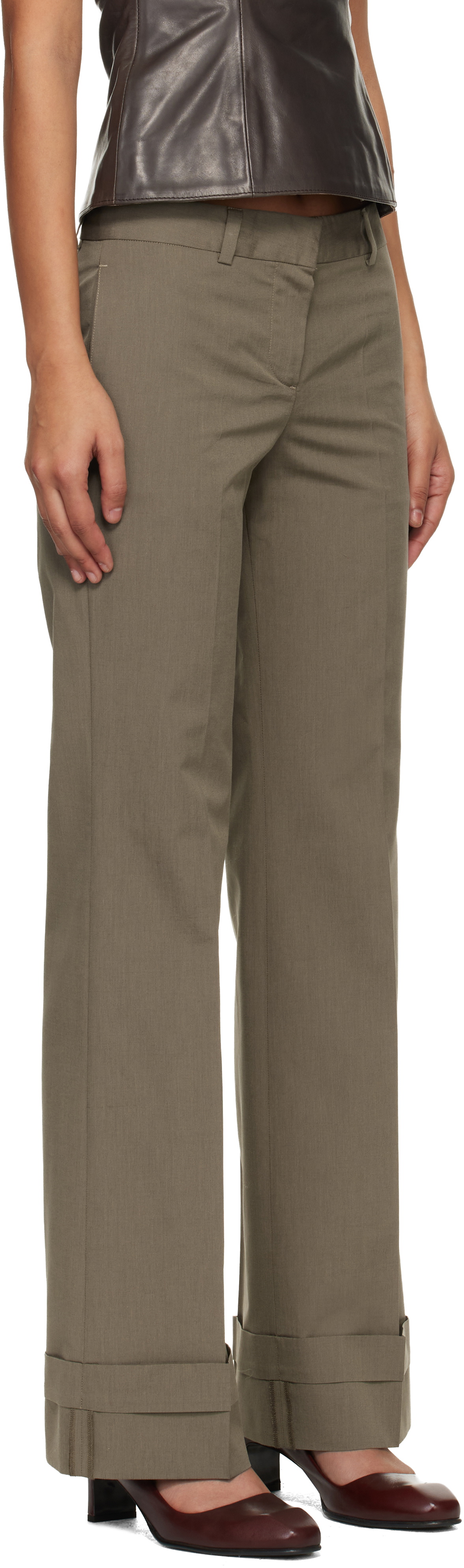 OUR LEGACY Khaki Hip Trousers
