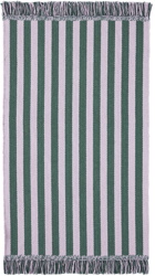 HAY Green & Purple Striped Door Mat