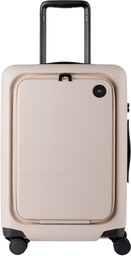 Monos Taupe Carry-On Pro Plus Suitcase