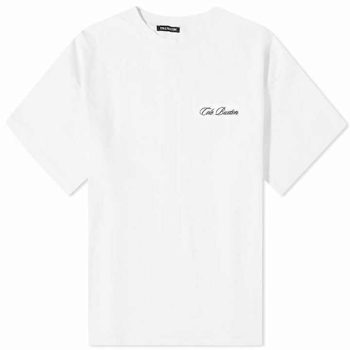 Photo: Cole Buxton Men's Classic Embroidery T-Shirt in White