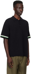 Solid Homme Black Stripe Polo