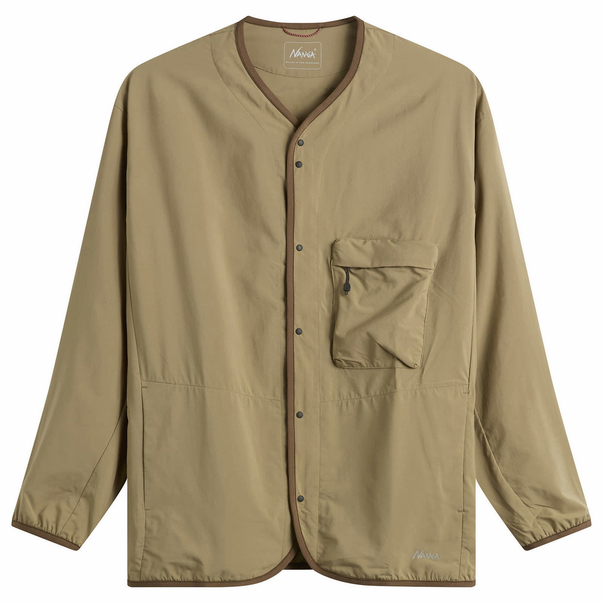 NANGA Men's PLC Excursion Cardigan in Khaki