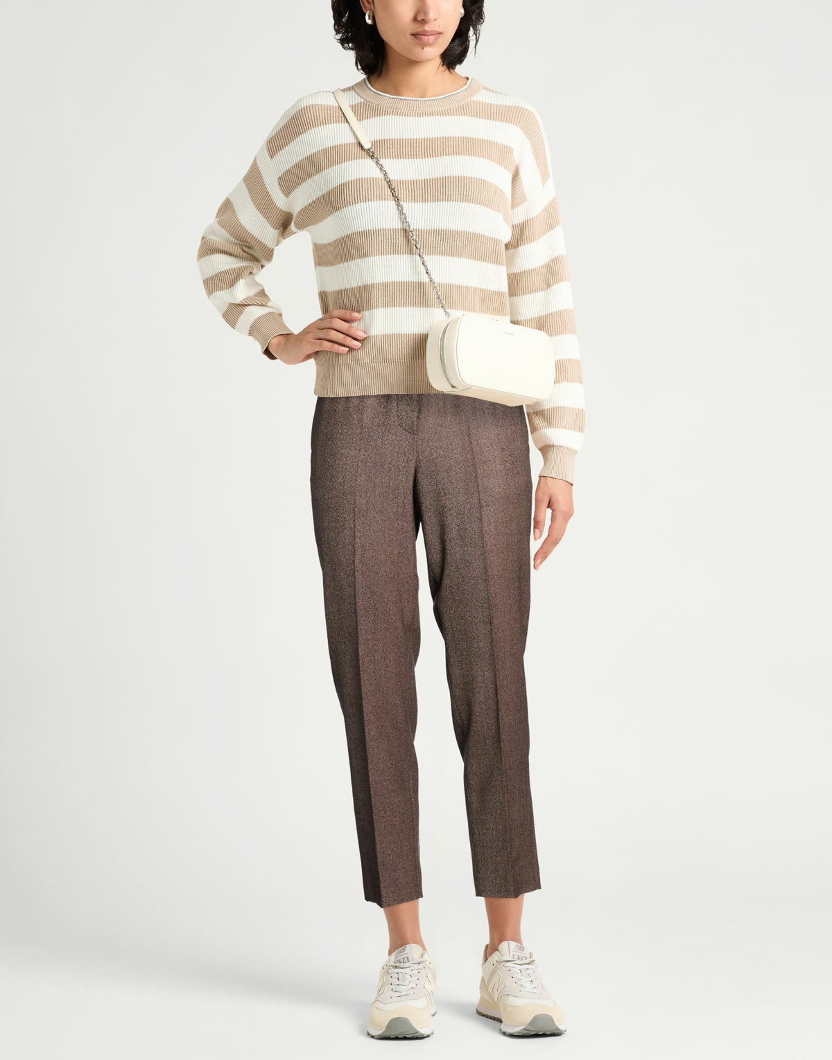 Peserico Womens Pants Chocolate in Brown