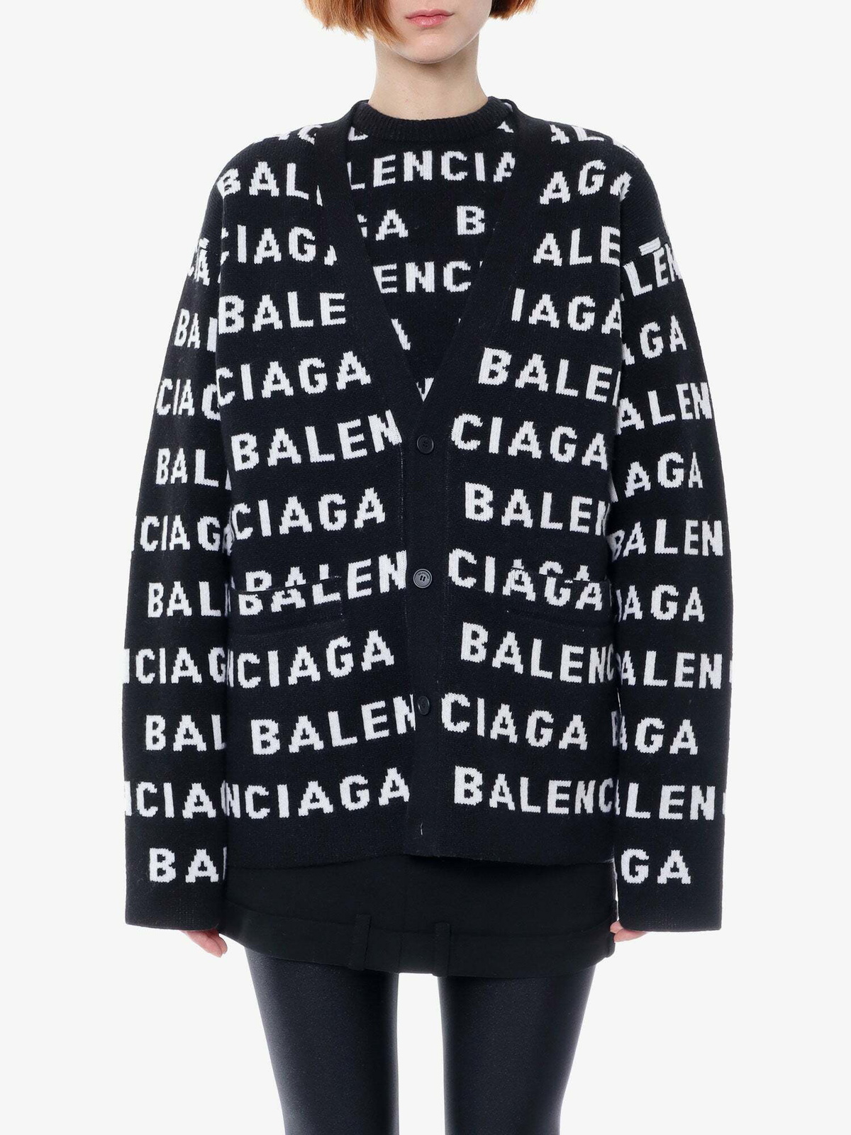 Balenciaga Cardigan Black Womens Knitwear Balenciaga