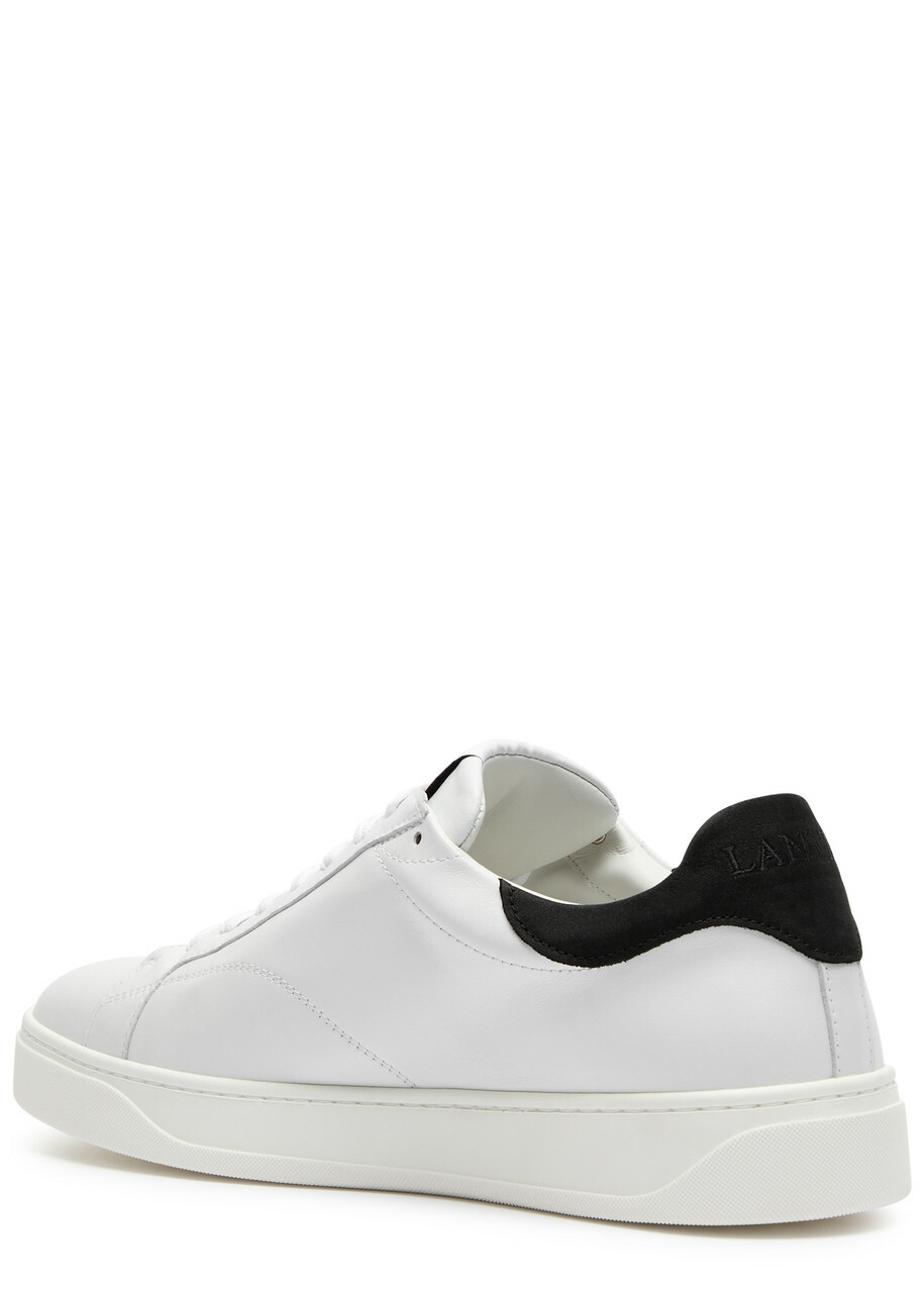 Lanvin DDB0 Leather Sneakers White And Black