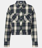 Loewe Plaid cropped cotton shirt