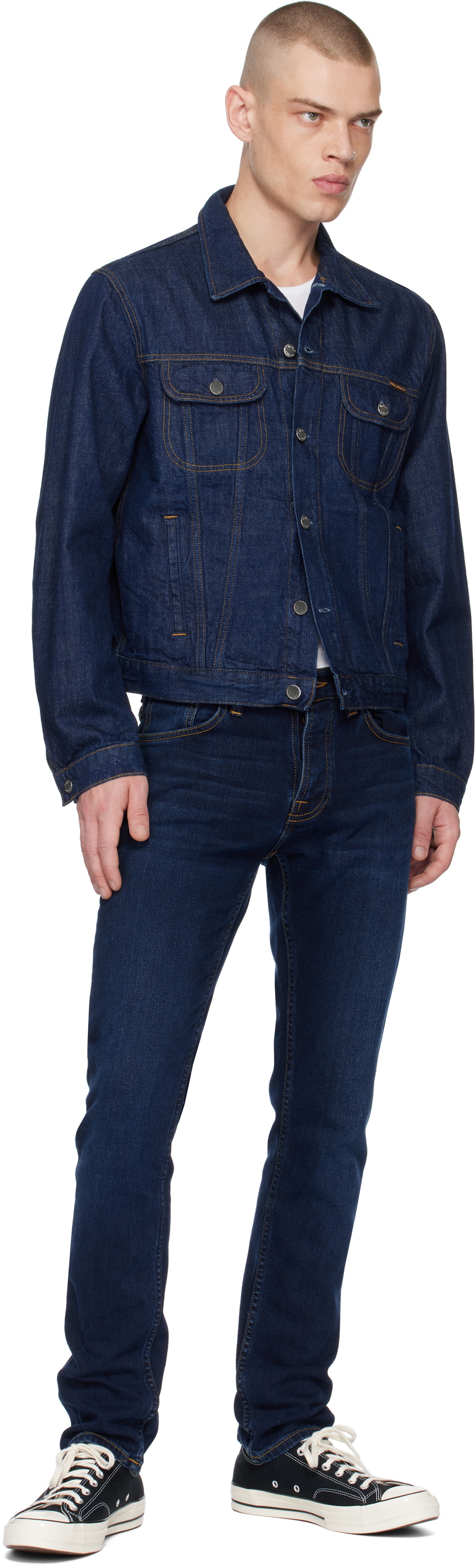 Nudie Jeans Indigo Danny 40s Redcast Denim Jacket