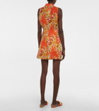 Emilio Pucci Beach Printed self-tie cotton-blend top
