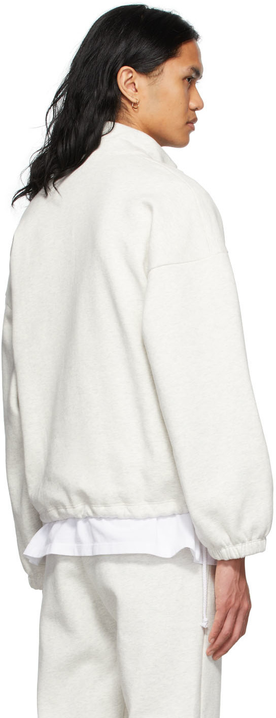 Gil Rodriguez Grey Dion Half-Zip Sweater