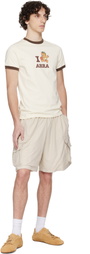 ABRA Beige Mini Cargo Shorts