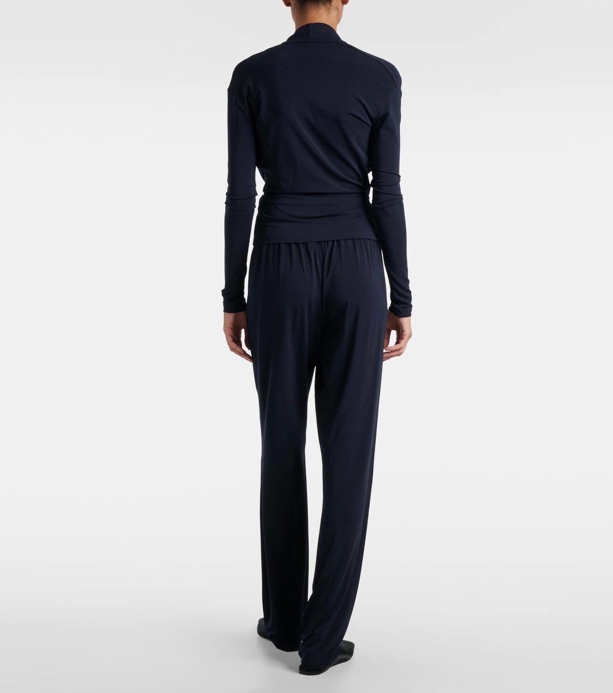 Tove Fina draped jersey top