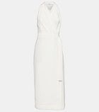 Brunello Cucinelli Twill wrap dress