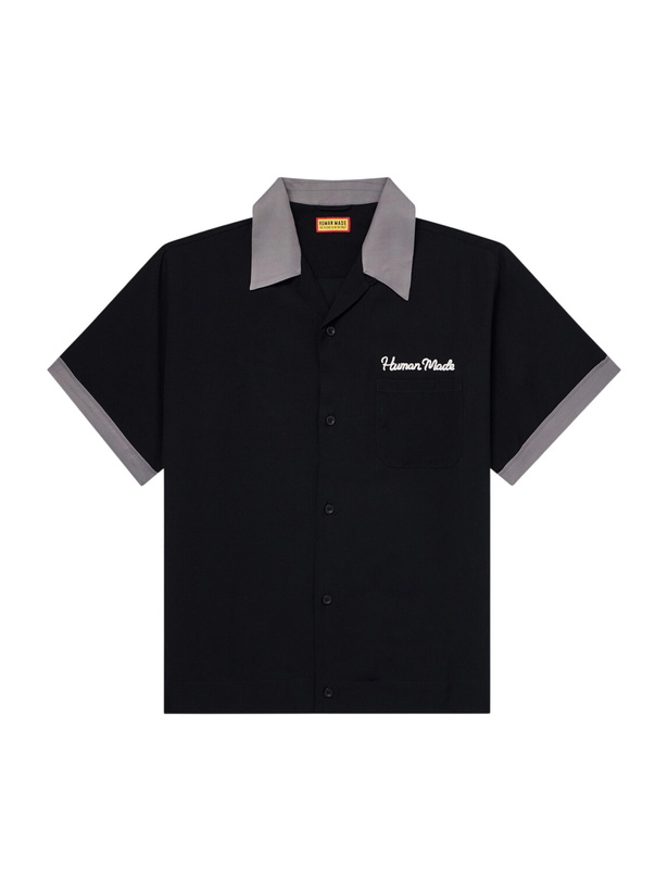 Photo: Human Made - Logo-Embroidered Poplin Shirt - Black