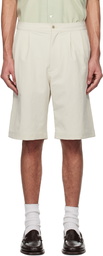 nanamica Beige Double Pleats Shorts