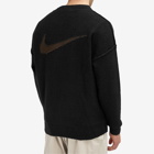 Nike Men's Tech Pack Engineered Knit Sweatshirt in Black