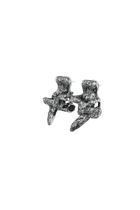 Diesel Silver-tone stud earrings - Earrings - Unisex - Grey
