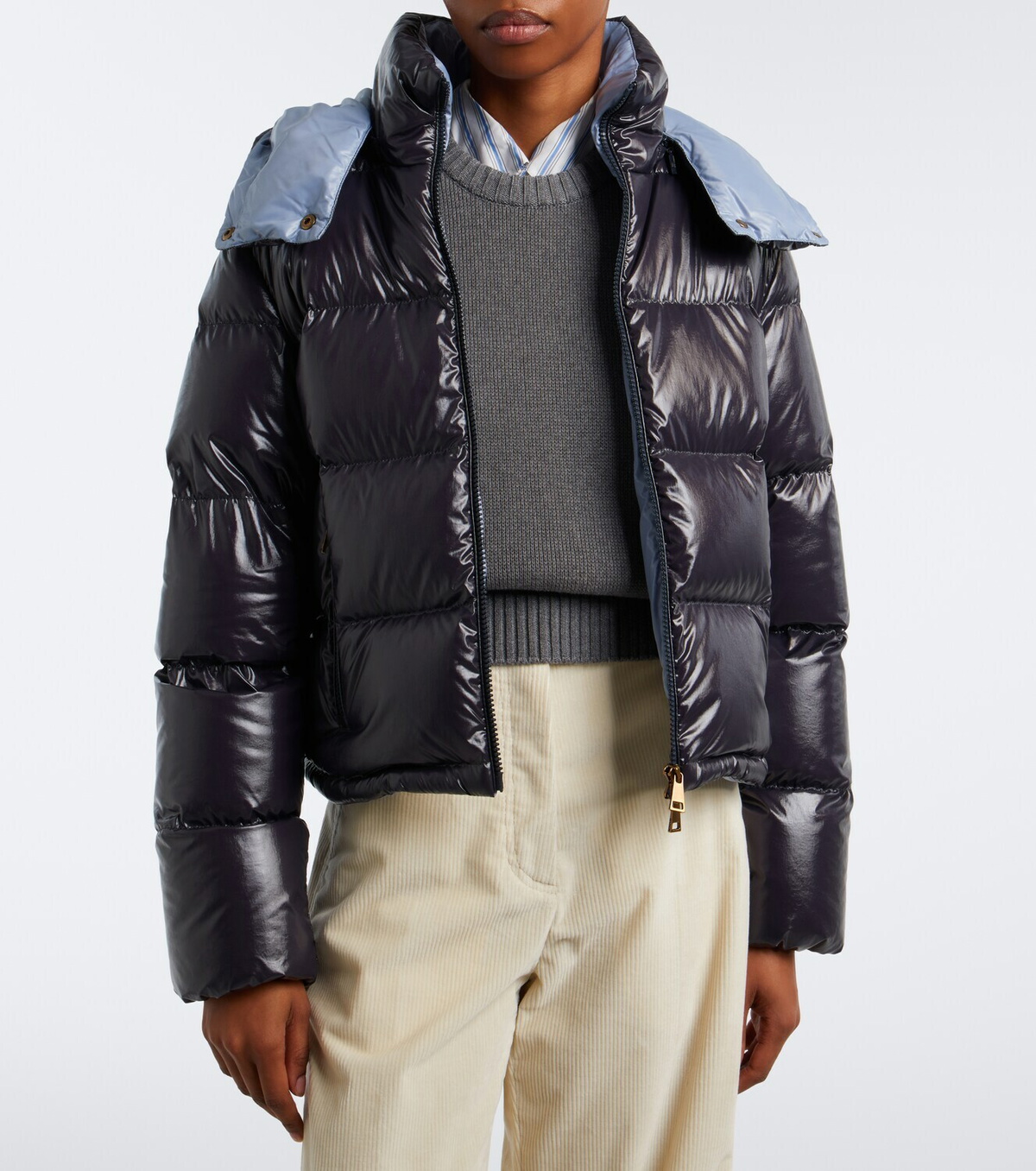 Moncler Niveole hooded down jacket