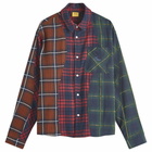 Dime Men's Triple Plaid Shirt in Multi