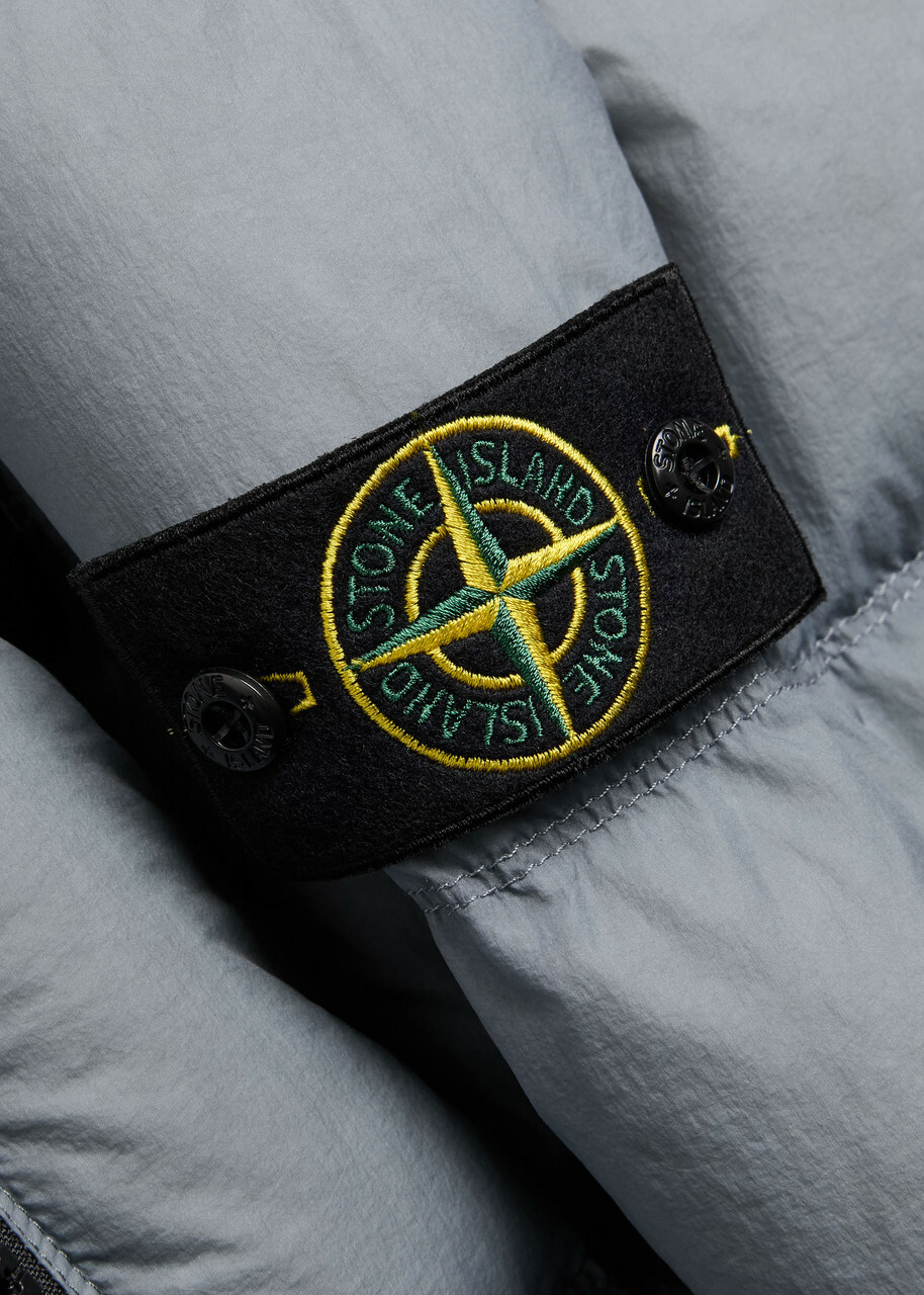 Stone Island Padded Nylon Jacket Dark Blue