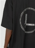 Logo Print Graphic T-Shirt in Black