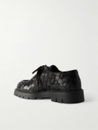 Bottega Veneta - Intrecciato Leather Derby Shoes - Brown