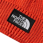 The North Face Men's Logo Cuffed Beanie in Retro Orange