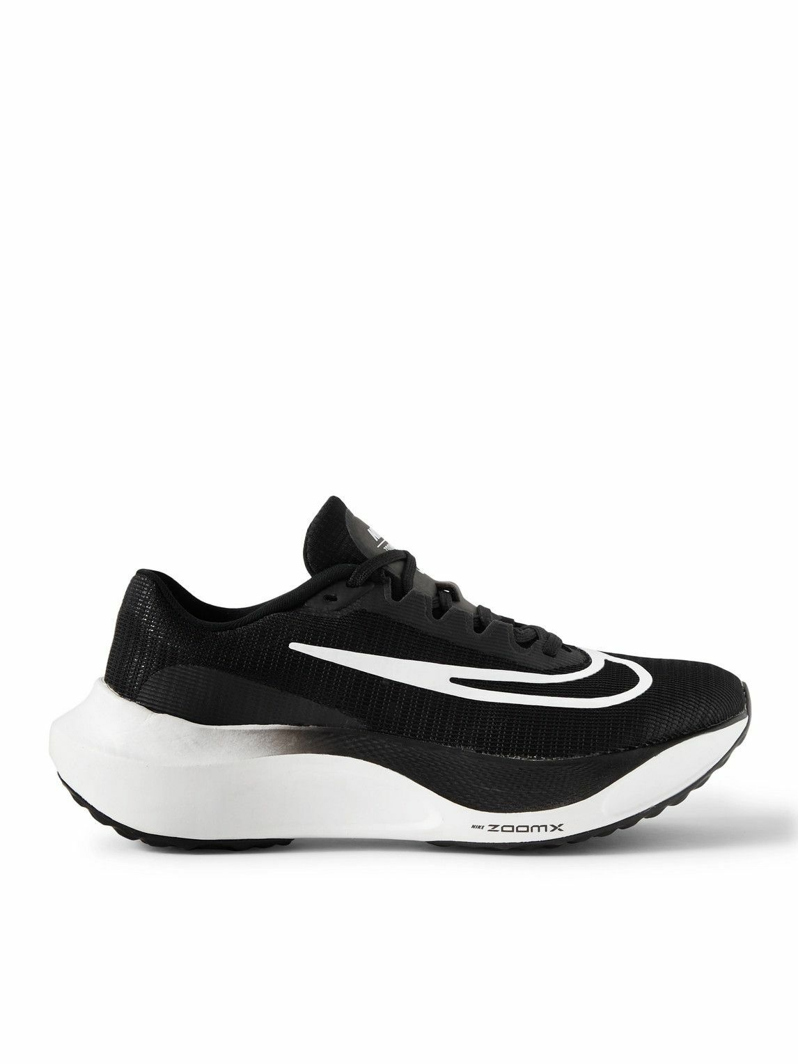 Photo: Nike Running - Zoom Fly 5 Rubber-Trimmed Mesh Sneakers - Black