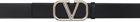 Valentino Garavani Black VLogo Signature Belt