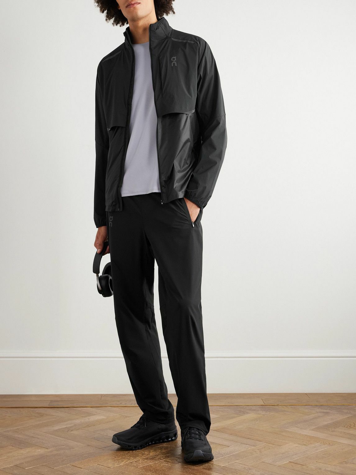 ON - Slim-Fit Straight-Leg Track Pants - Black
