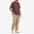 Polar Skate Co. Men's Zip Polo Shirt in Bordeaux