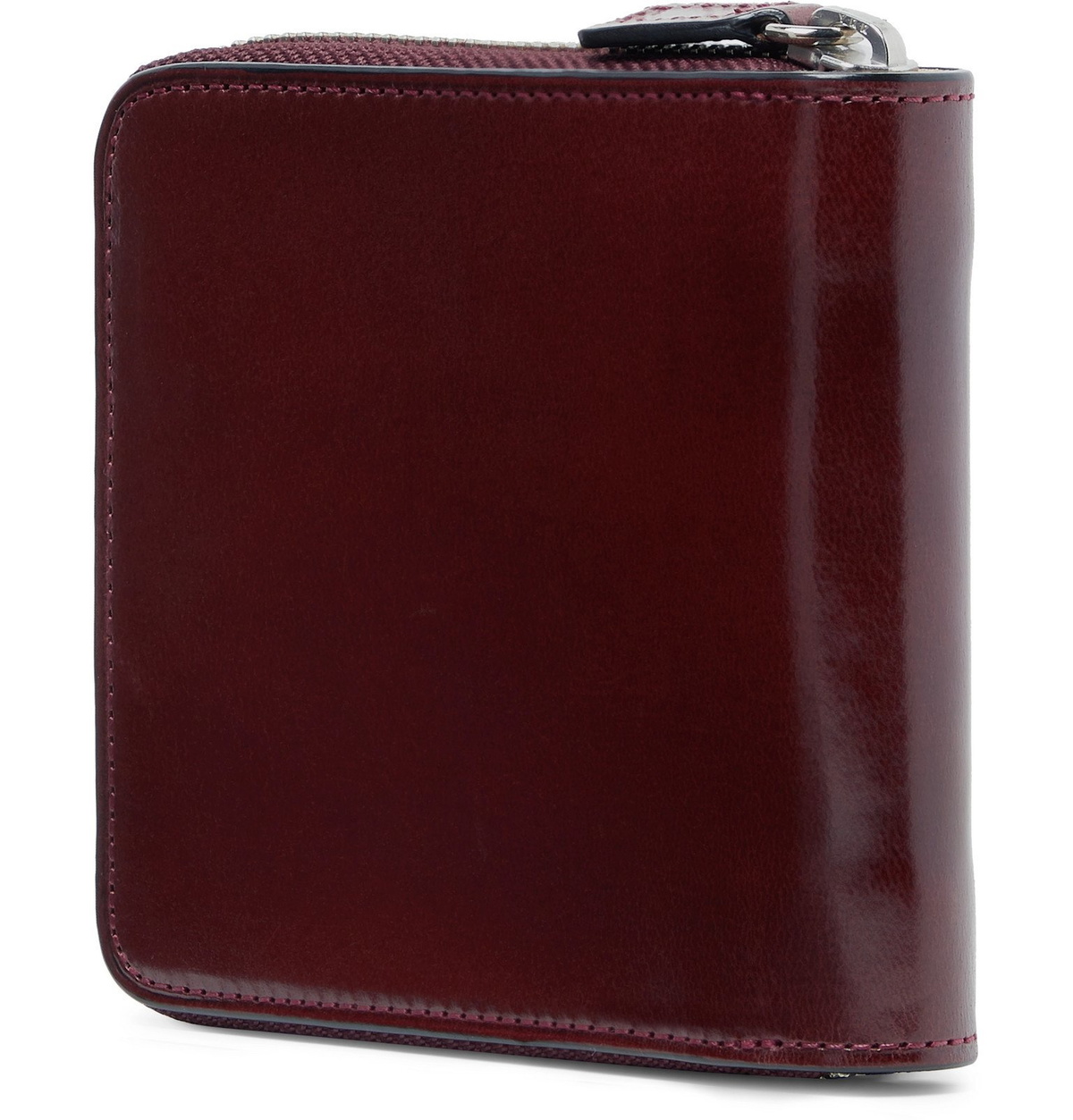 Il Bussetto - Polished-Leather Zip-Around Wallet - Burgundy