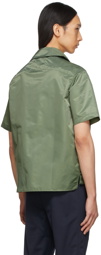 Rhude SSENSE Exclusive Green Nylon Mechanic Shirt