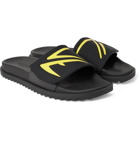 Fendi - Printed Neoprene and Rubber Slides - Black