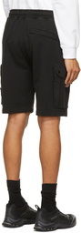 Stone Island Black French Terry Bermuda Shorts