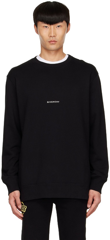 Photo: Givenchy Black Cotton Sweatshirt