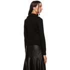 Loewe Black Wool Gold Button Cardigan