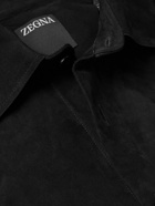 Zegna - Suede Shirt - Black