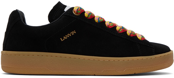 Photo: Lanvin Black Curb Lite Sneakers