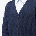 Gucci Men's Intarsia Logo Cardigan in Blue